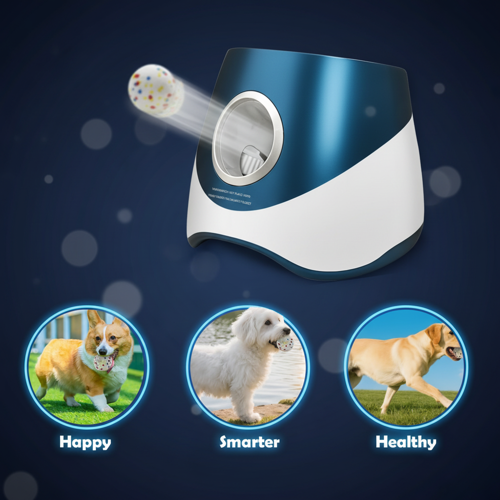 Smart Automatic Ball Launcher Toy For Pets